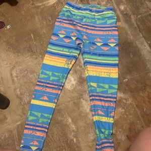 Lularoo colorful tribe leggings